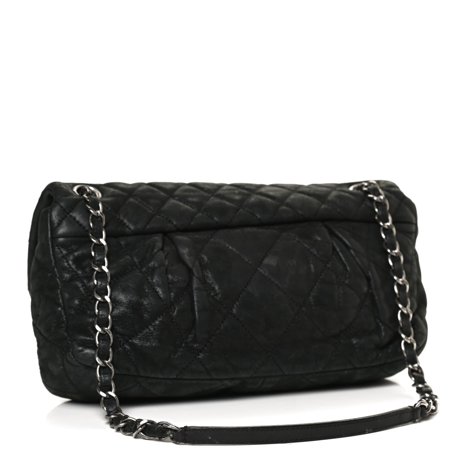 Chanel Iridescent Calfskin Quilted East West Flap Black 3 of 13