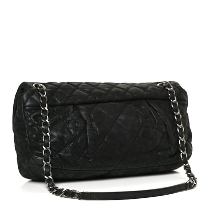 Chanel Iridescent Calfskin Quilted East West Flap Black 3 of 13
