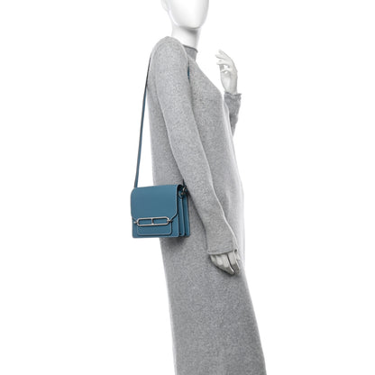 Hermes Evercolor Mini Sac Roulis New Blue Jean 2 of 11