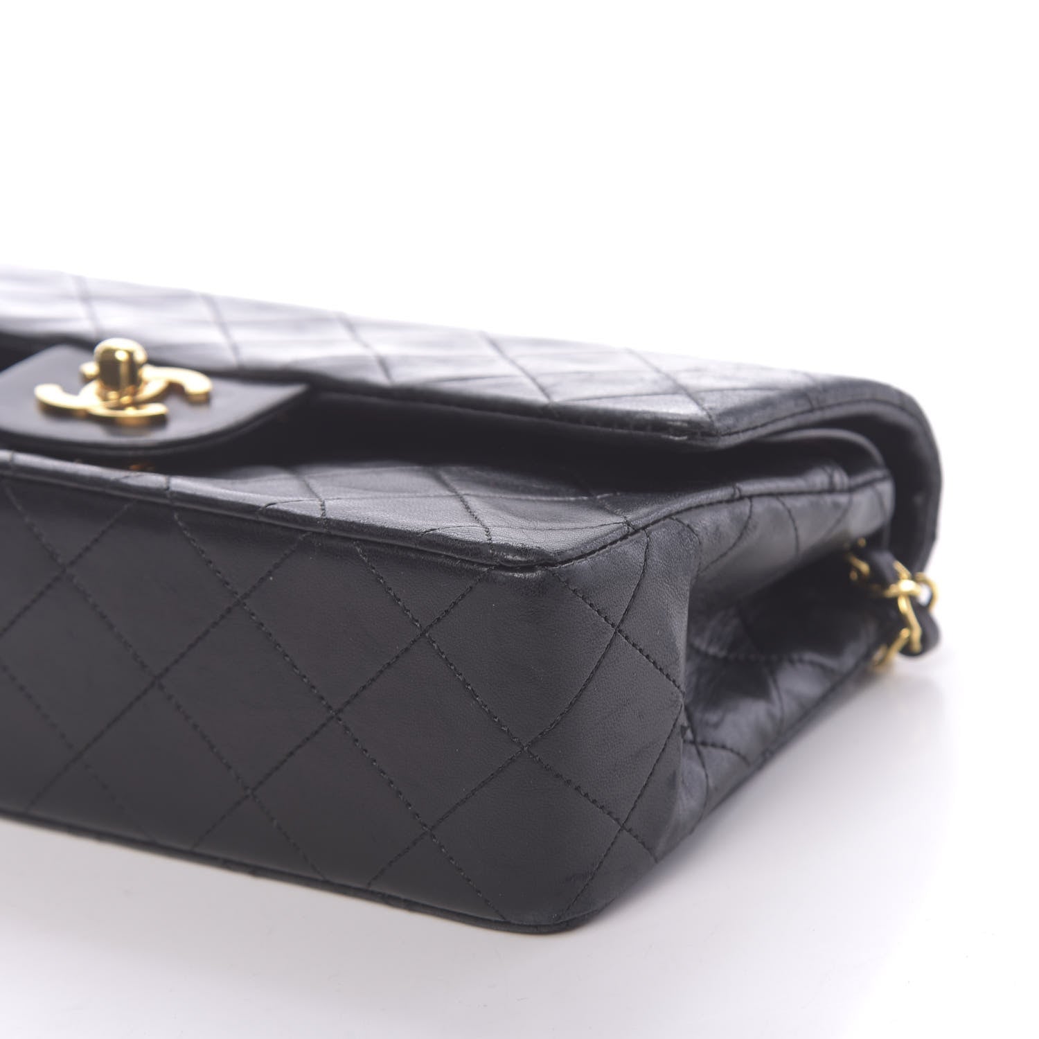 Chanel Lambskin Quilted Small Double Flap Black 11 of 17