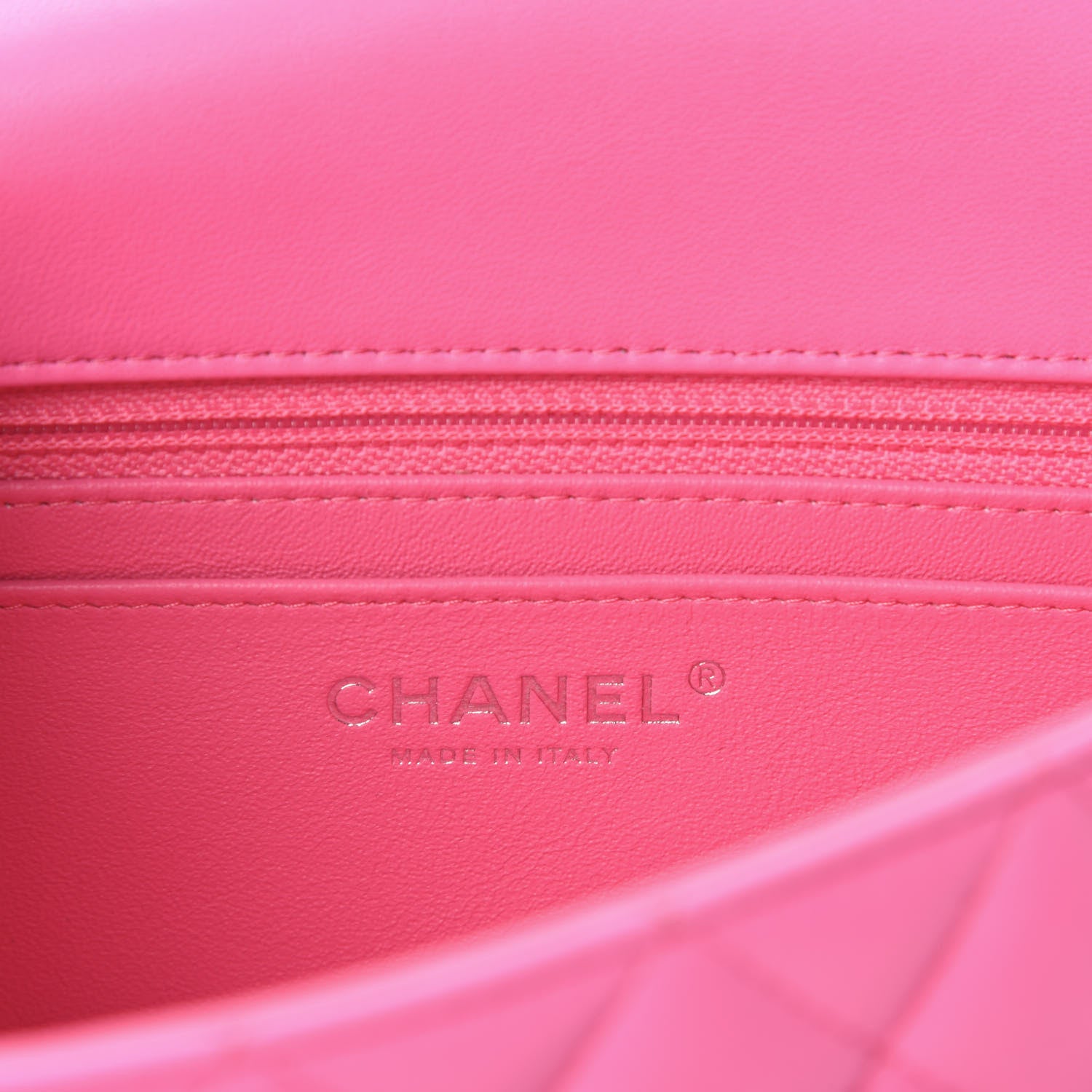 Chanel Lambskin Quilted Mini Rectangular Flap Pink 8 of 11
