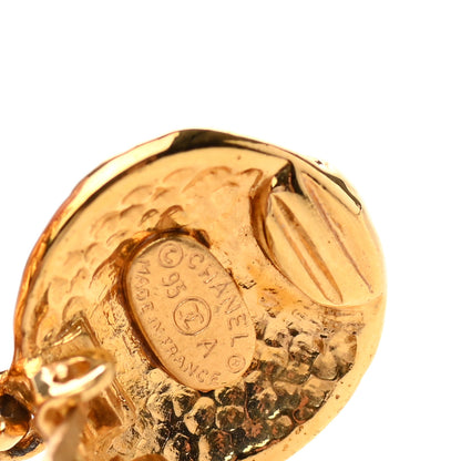 Chanel CC Drop Clip On Earrings Gold 4 of 6