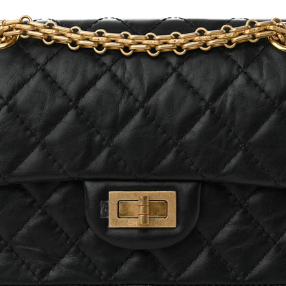 Chanel Aged Calfskin Quilted 2.55 Reissue Mini Flap Black 8 of 13