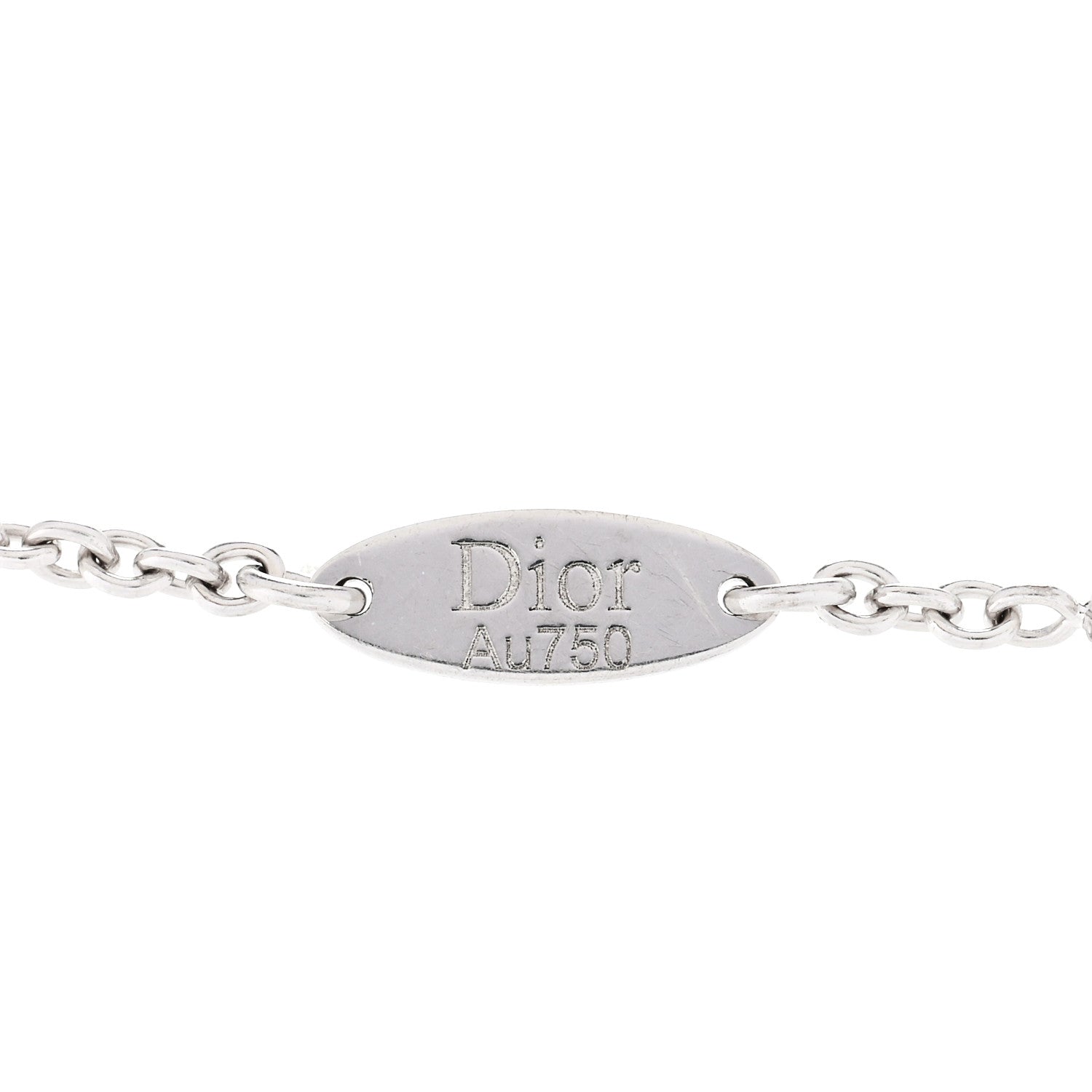 Christian Dior 18K White Gold Diamond Mimirose Bracelet 3 of 5