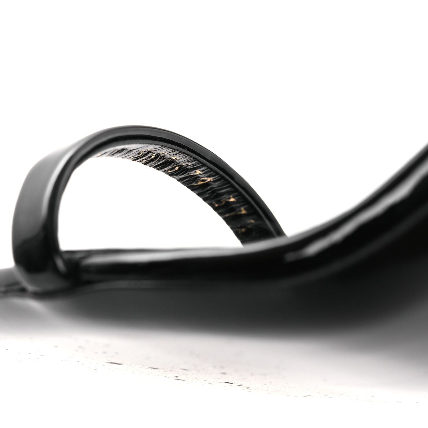 Saint Laurent Patent Calfskin Opyum 85 Sandals 37.5 Black 10 of 11