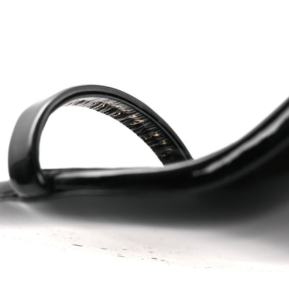 Saint Laurent Patent Calfskin Opyum 85 Sandals 37.5 Black 10 of 11