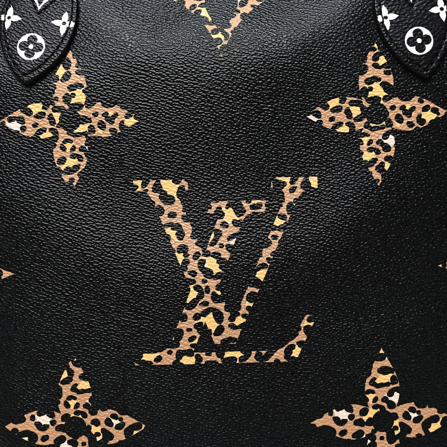 Monogram Giant Jungle Neverfull MM Black