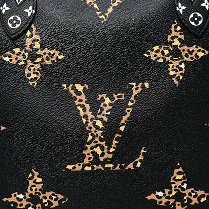 Louis Vuitton Monogram Giant Jungle Neverfull MM Black 7 of 9