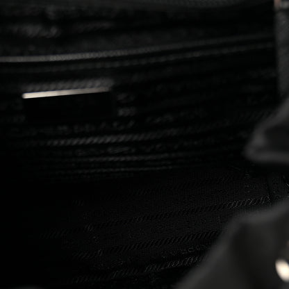 Prada Re-Nylon Vela Saffiano Small Backpack Black 4 of 9