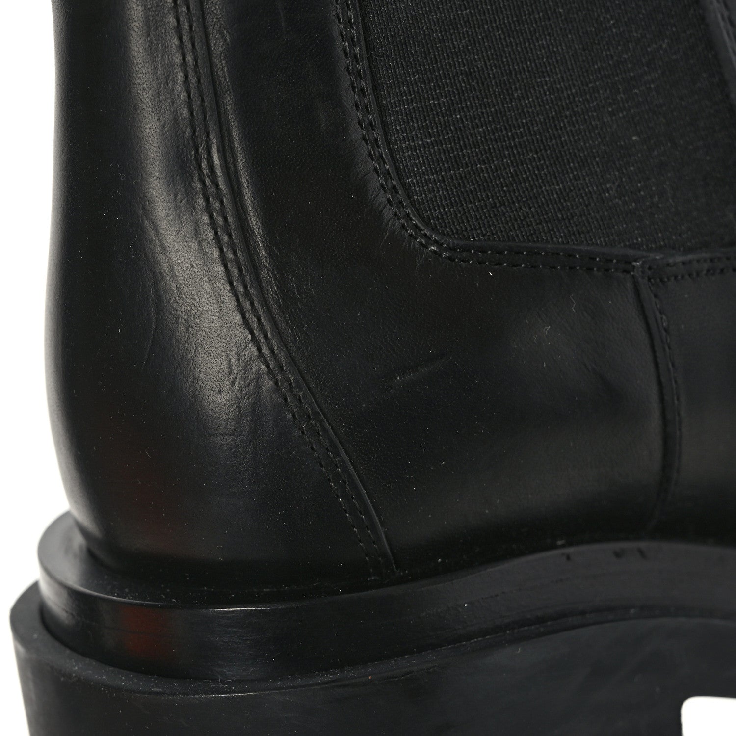 Bottega Veneta Calfskin The Lug Chelsea 30/70mm Tall Boots 38.5 Black 8 of 8