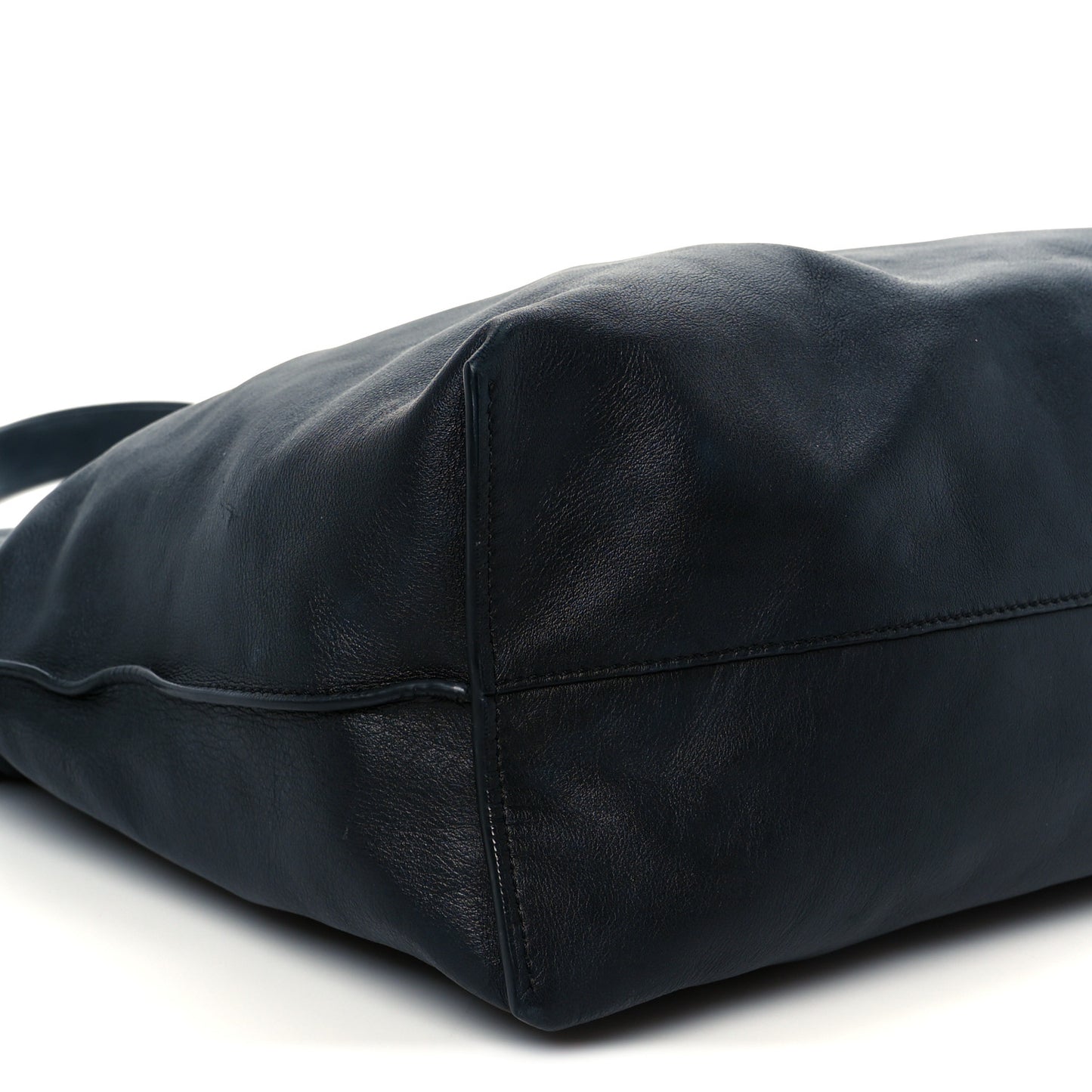 Calfskin Large Flamenco Knot Bag Black