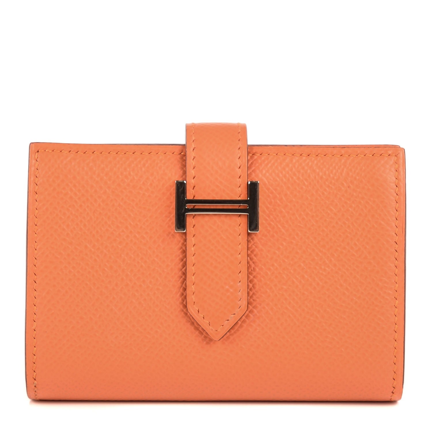 Hermes Epsom Mini Bearn Wallet Mangue 1 of 13