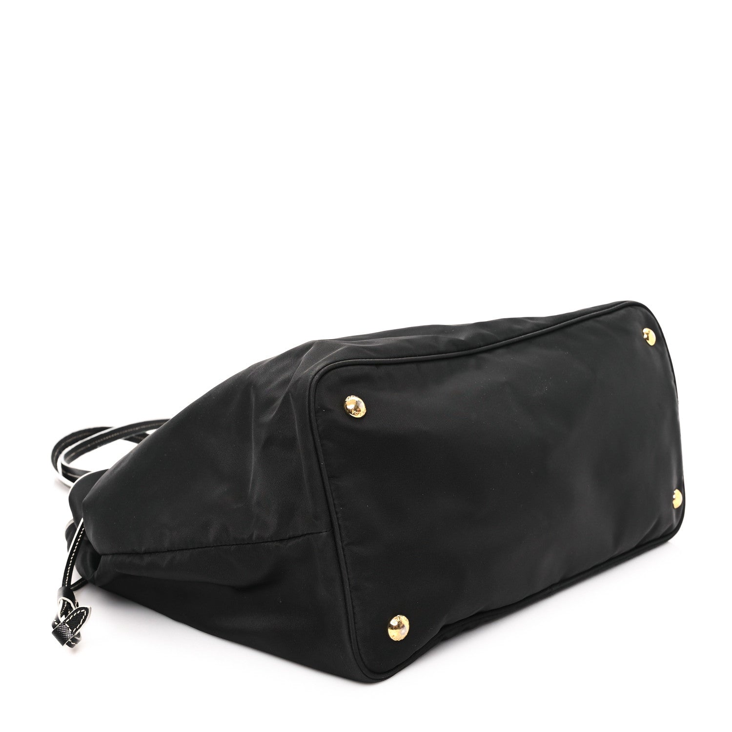 Prada Tessuto Nylon Saffiano Shopping Tote Black 4 of 13