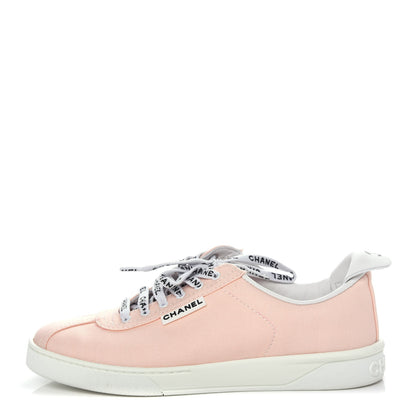 Chanel Canvas Womens Sneakers 38 Light Pink 1 of 11