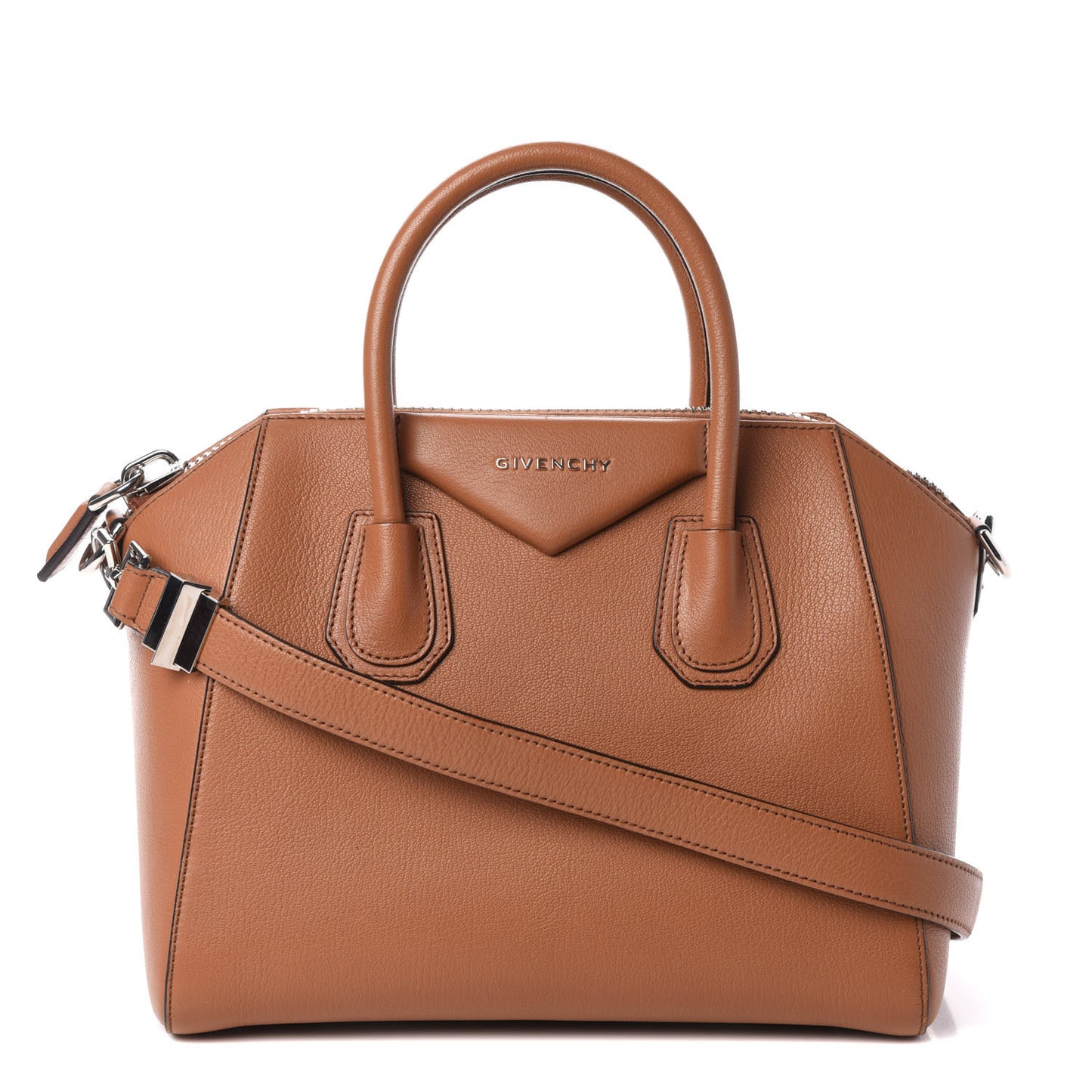 Sugar Goatskin Small Antigona Caramel