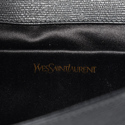 Saint Laurent Textured Calfskin Y Ligne Clutch Black 6 of 7