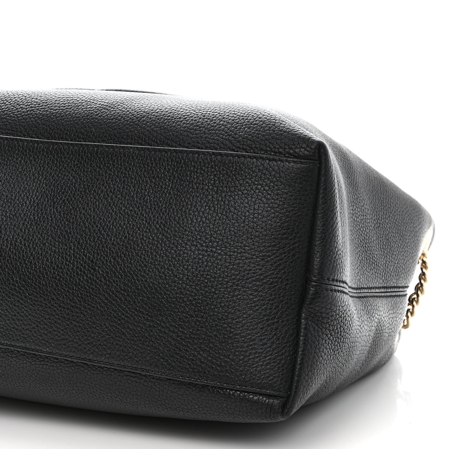 Gucci Pebbled Calfskin Medium Soho Chain Shoulder Bag Black 10 of 10