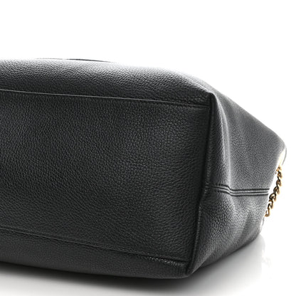 Gucci Pebbled Calfskin Medium Soho Chain Shoulder Bag Black 10 of 10