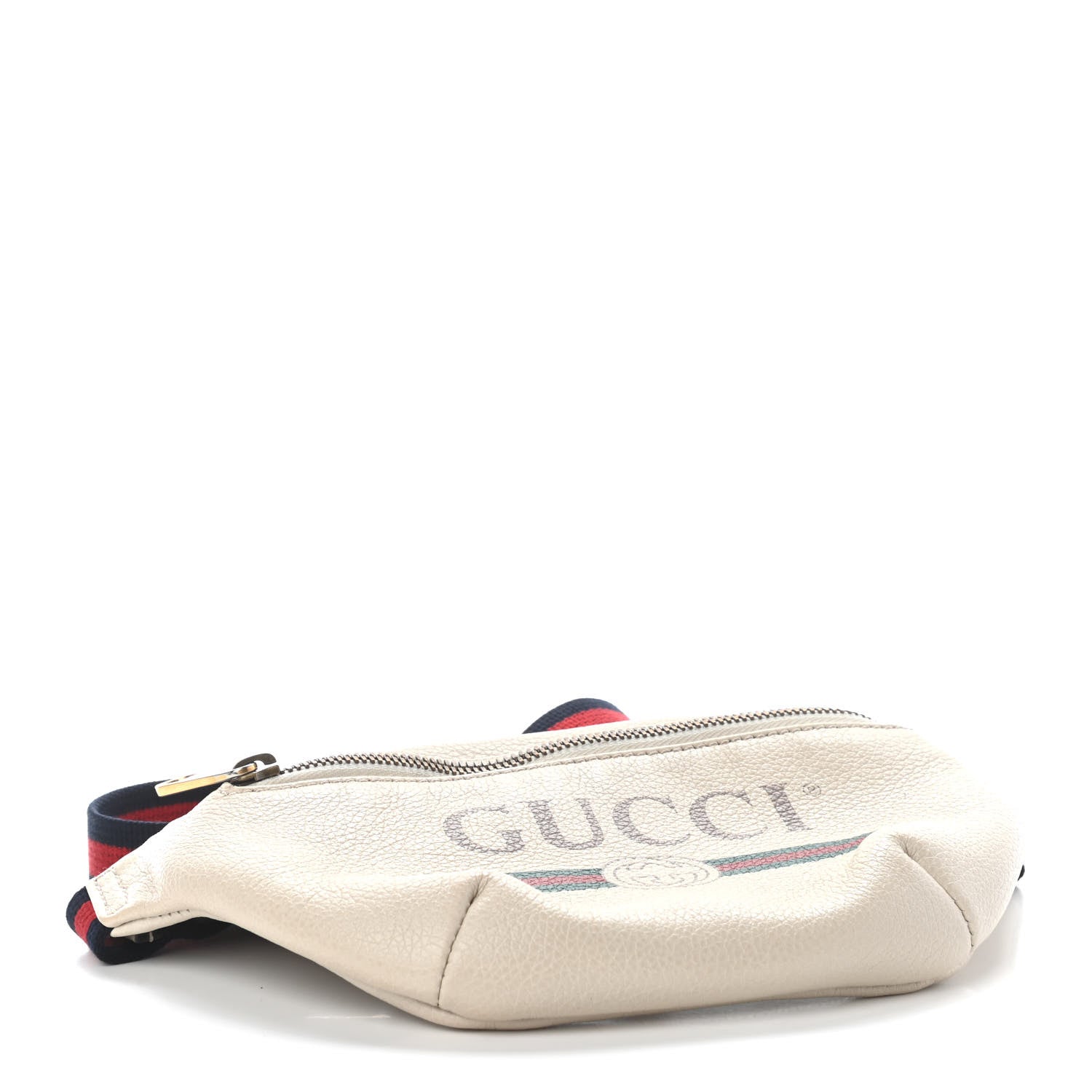 Gucci Grained Calfskin Small Logo Belt Bag White 4 of 8