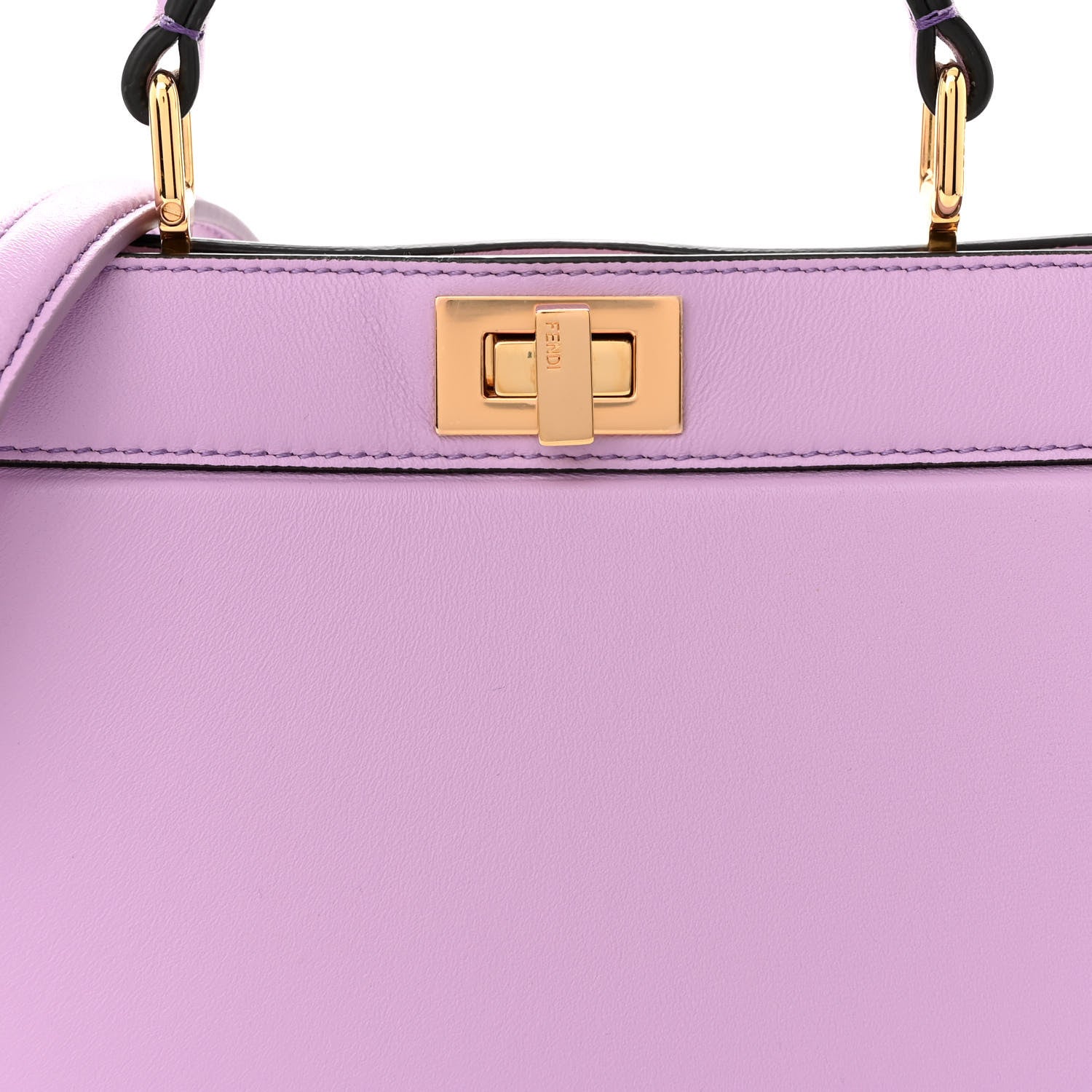 Fendi Shiny Nappa Petite Peekaboo I SEE U Satchel Violetta 8 of 10