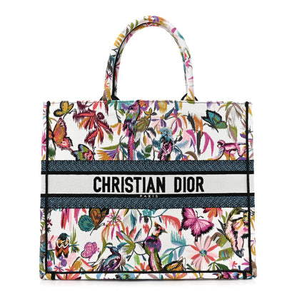 Christian Dior Canvas Embroidered Large KJouy Fantastica Book Tote Multicolor 1 of 9