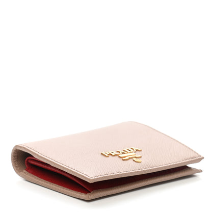 Prada Saffiano Colour Metal Bi-Fold Wallet Cammeo 4 of 8