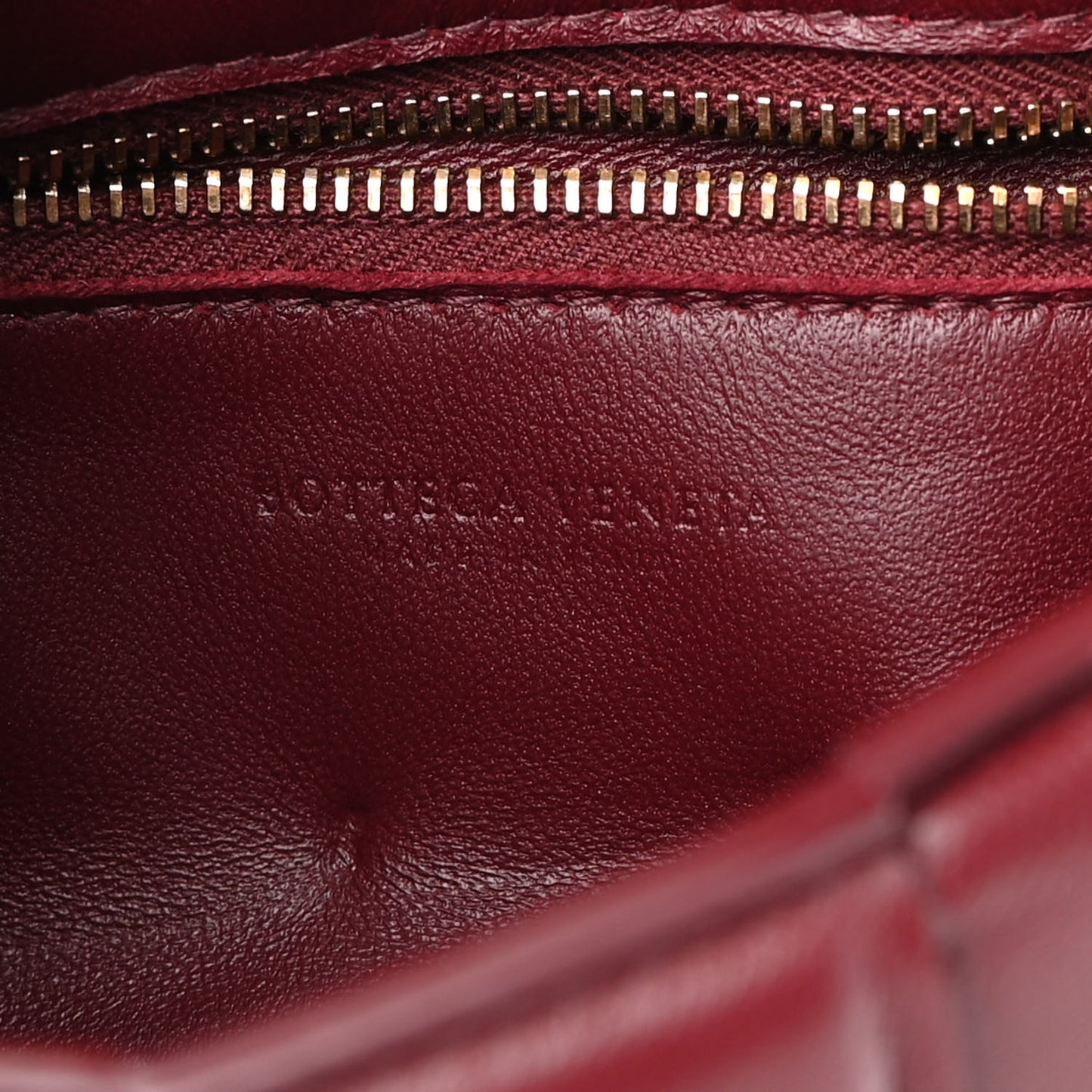 Nappa Maxi Intreccio Small Padded Cassette Crossbody Bag Barolo