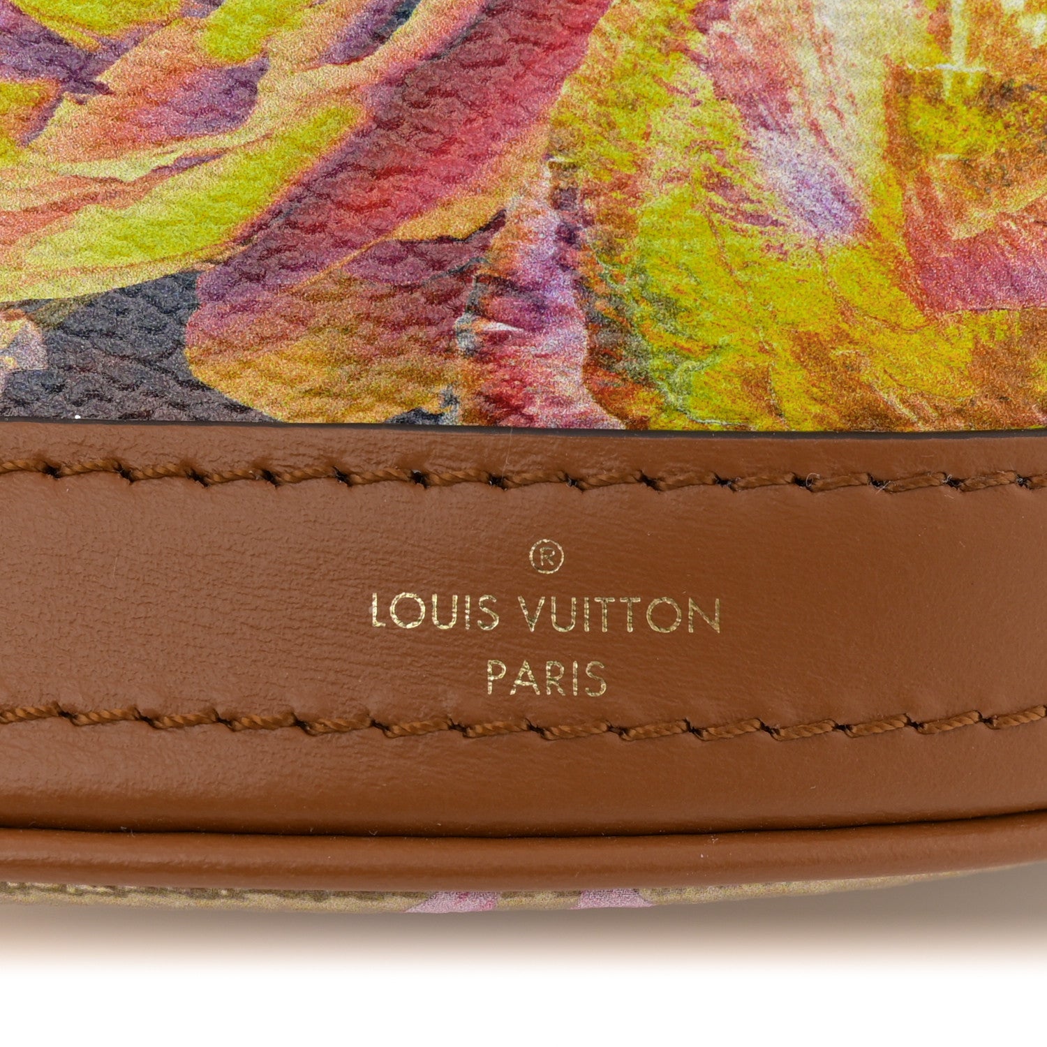 Louis Vuitton Metallic Monogram LV Garden Nano Bucket Bag Gold 6 of 9