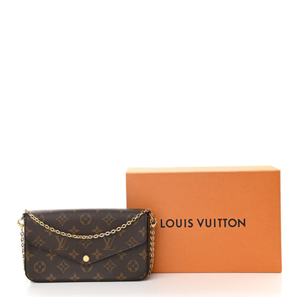 Louis Vuitton Monogram Pochette Felicie Chain Wallet Fuchsia 13 of 13