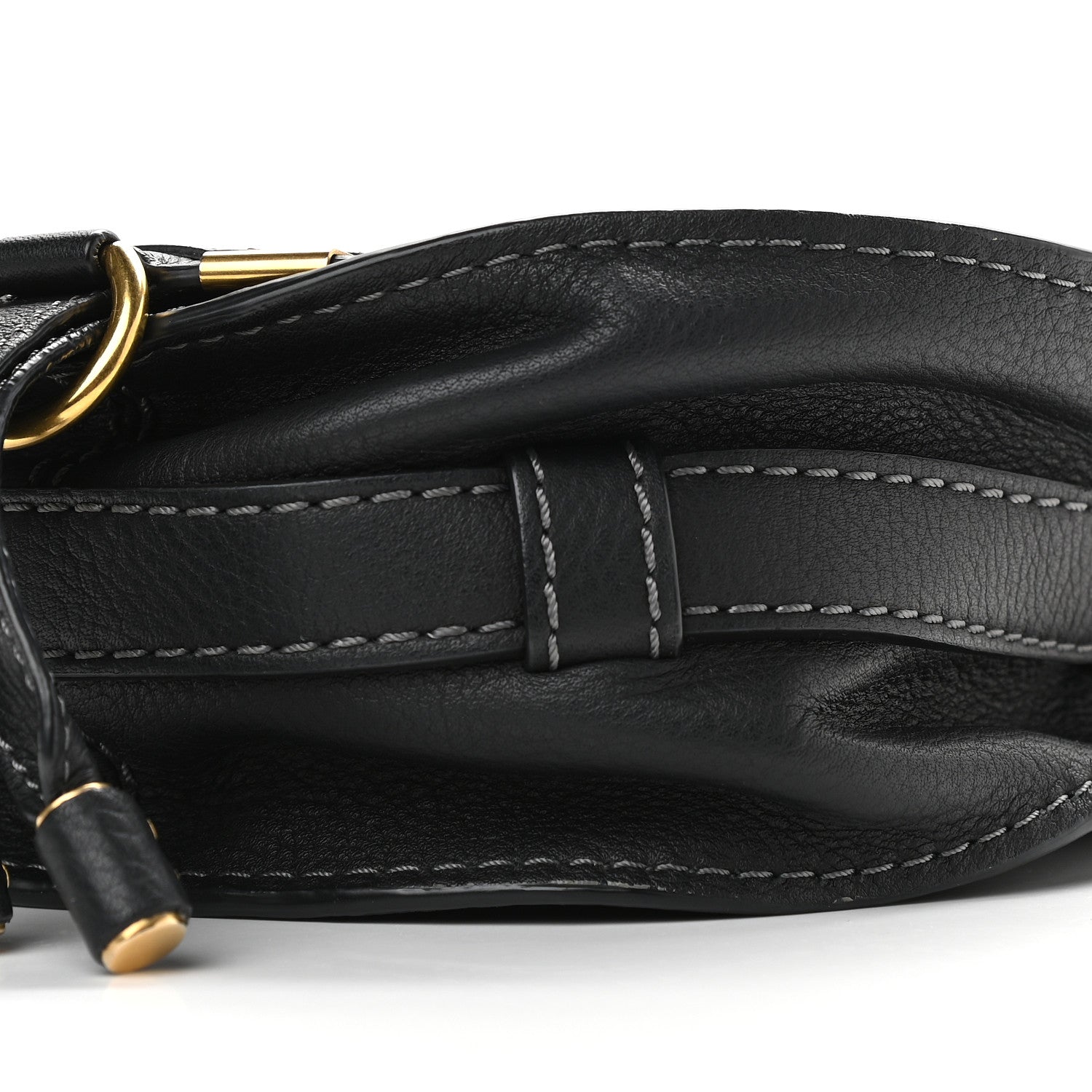 Chloe Calfskin Mini Marcie Round Crossbody Bag Black 8 of 8