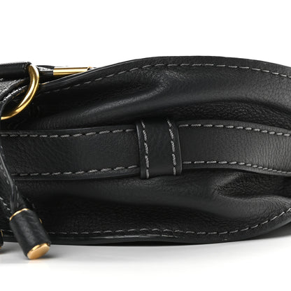 Chloe Calfskin Mini Marcie Round Crossbody Bag Black 8 of 8