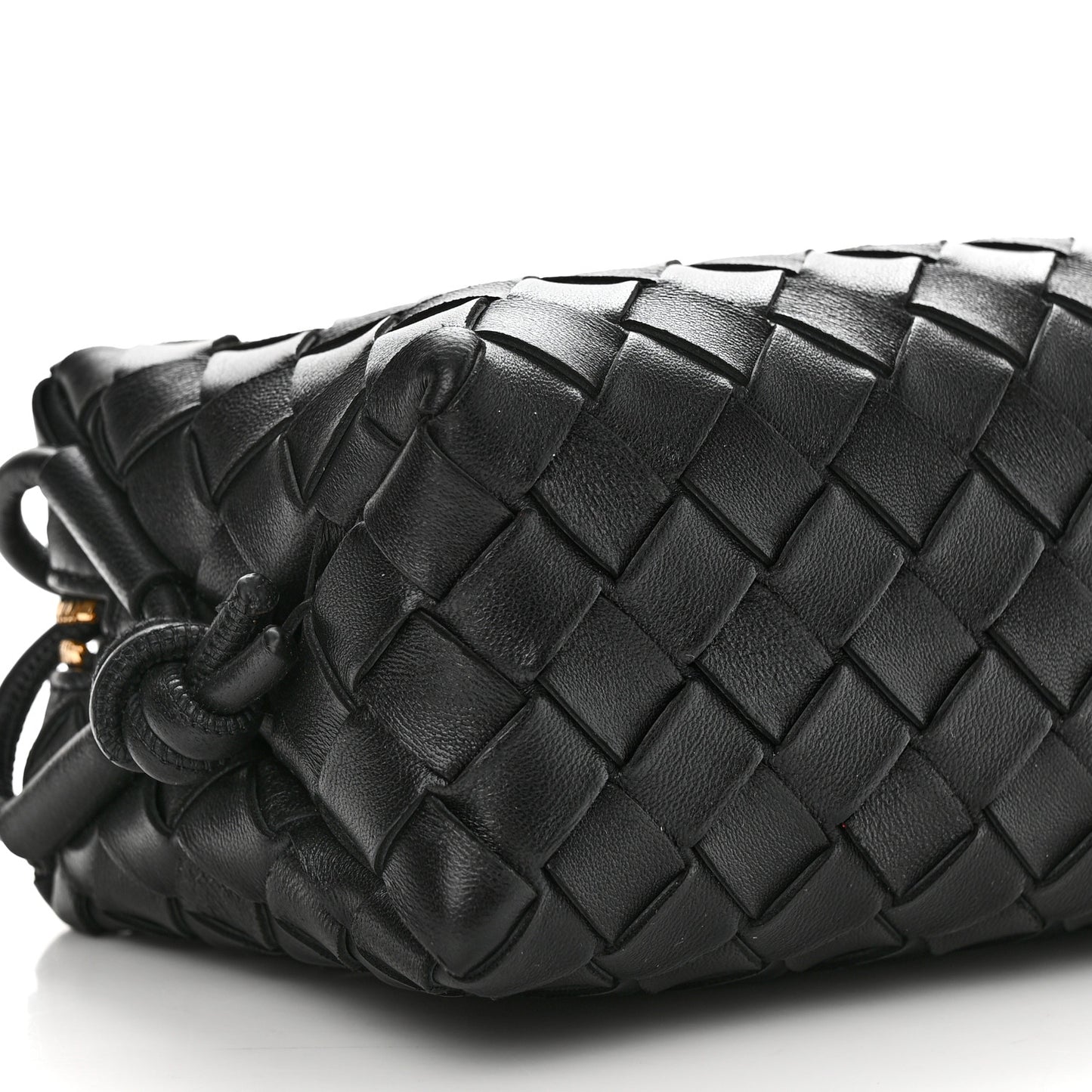 Nappa Intrecciato Mini Loop Camera Bag Black