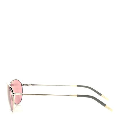 Oliver Peoples Aero Sunglasses Silver Pink 3 of 8