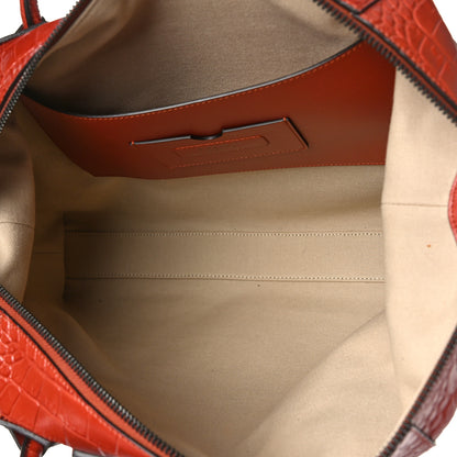 Givenchy Calfskin Crocodile Embossed Medium Soft Antigona Paprika 6 of 9