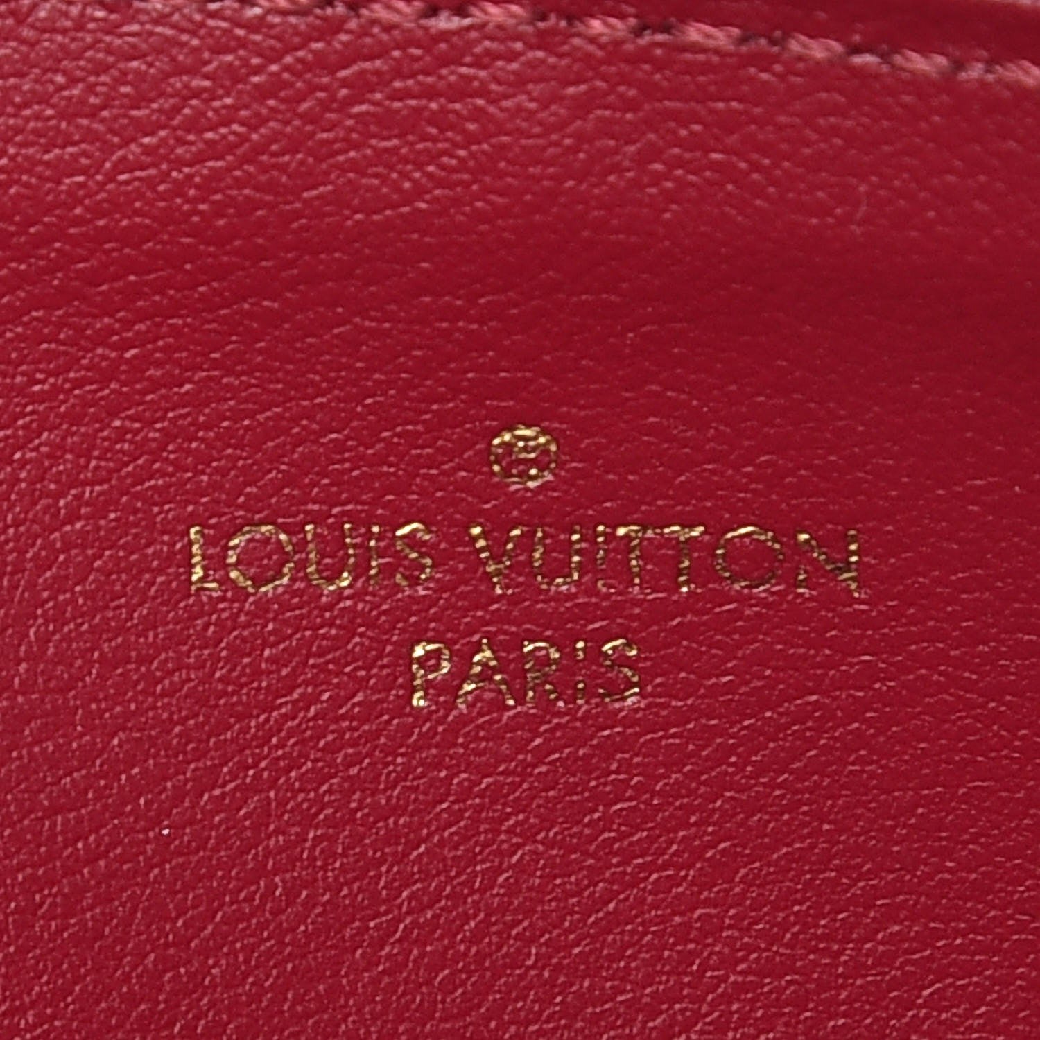 Louis Vuitton Monogram Felicie Chain Wallet Zippered Insert Fuchsia 6 of 6
