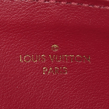 Louis Vuitton Monogram Felicie Chain Wallet Zippered Insert Fuchsia 6 of 6
