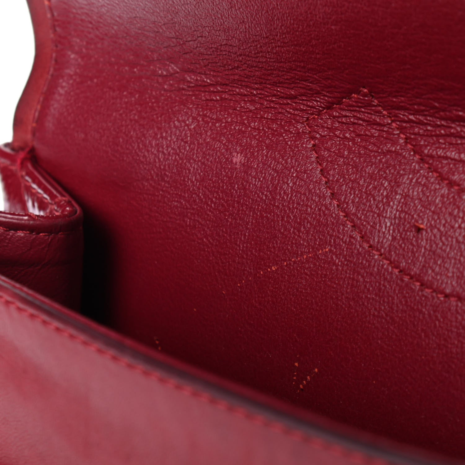 Chanel Distressed Patent Quilted 2.55 Reissue 227 Flap Red 5 of 5