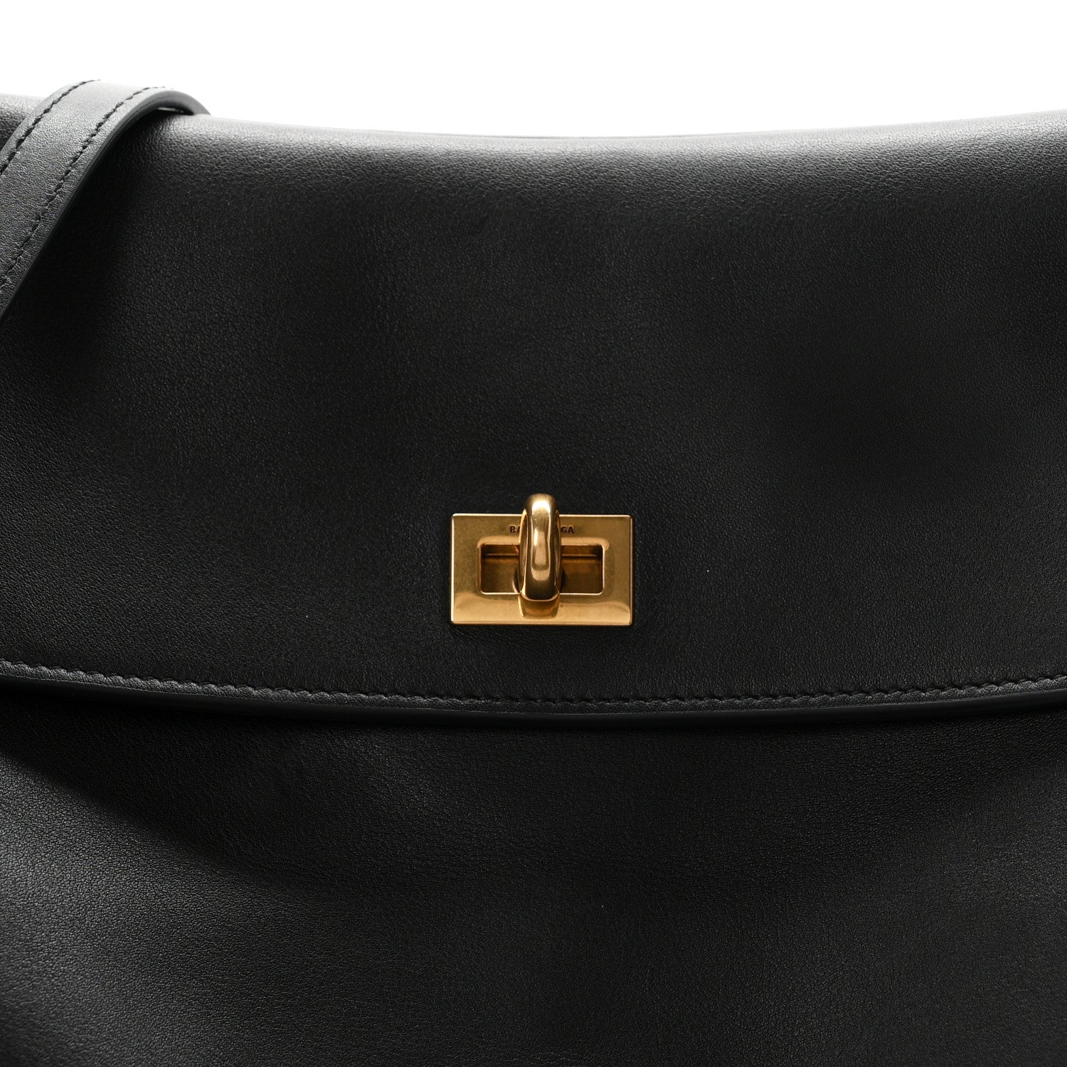 Balenciaga Smooth Calfskin Large Rodeo Top Handle Handbag Black 7 of 10