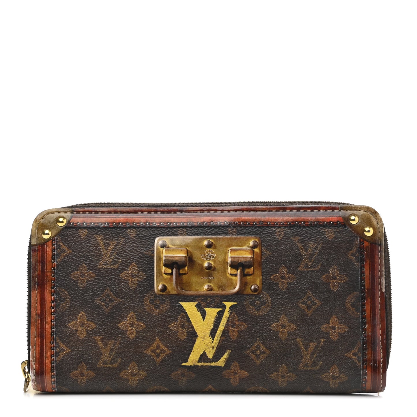 Transformed Monogram Time Trunk Zippy Wallet