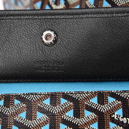 Goyard Goyardine Saint Louis Claire Voie GM Black Blue 7 of 11
