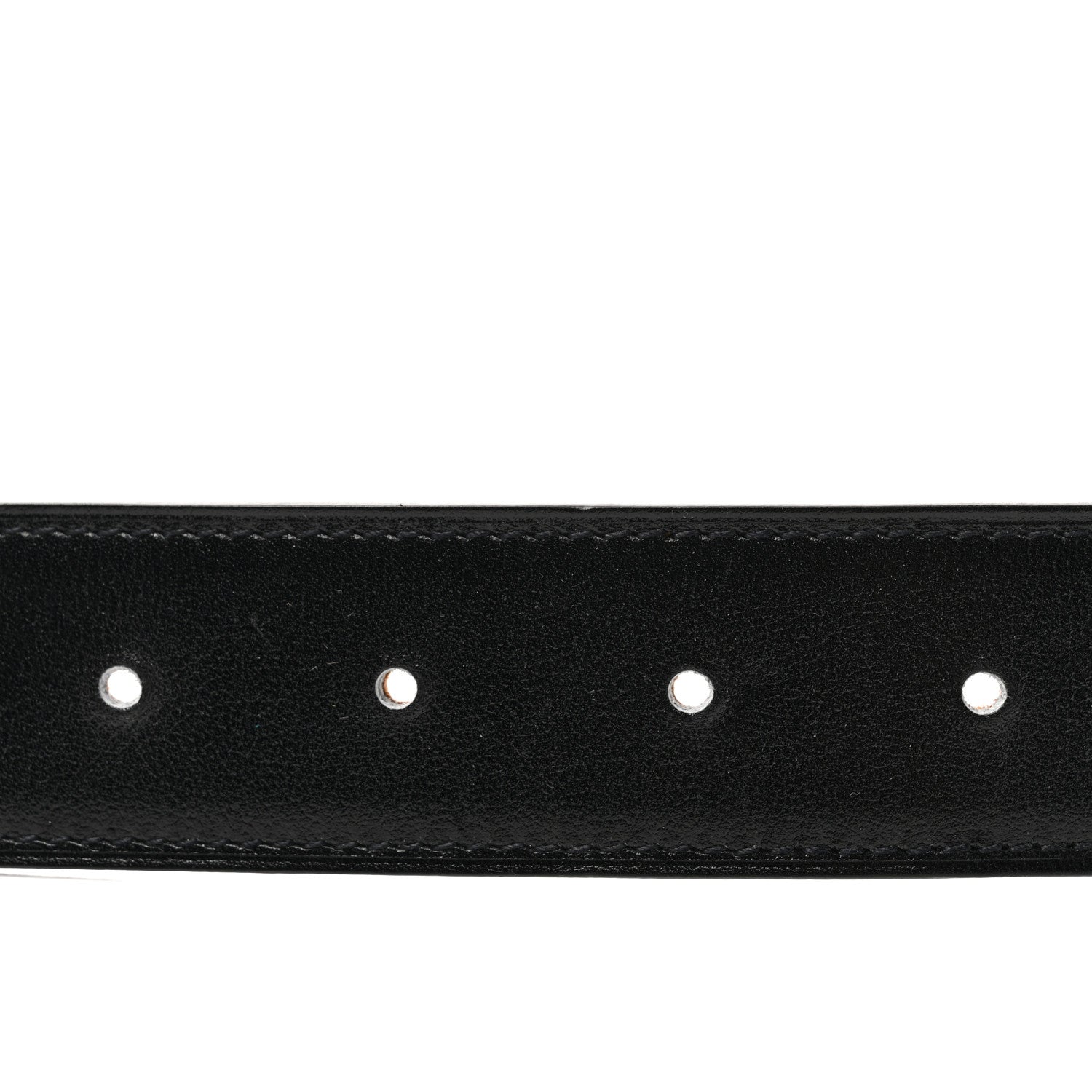 Hermes Box Togo 32mm H Belt 80 32 Black Gold 3 of 7