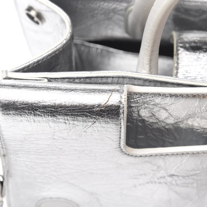 Christian Dior Metallic Calfskin Medium Diorever Flap Silver 10 of 12