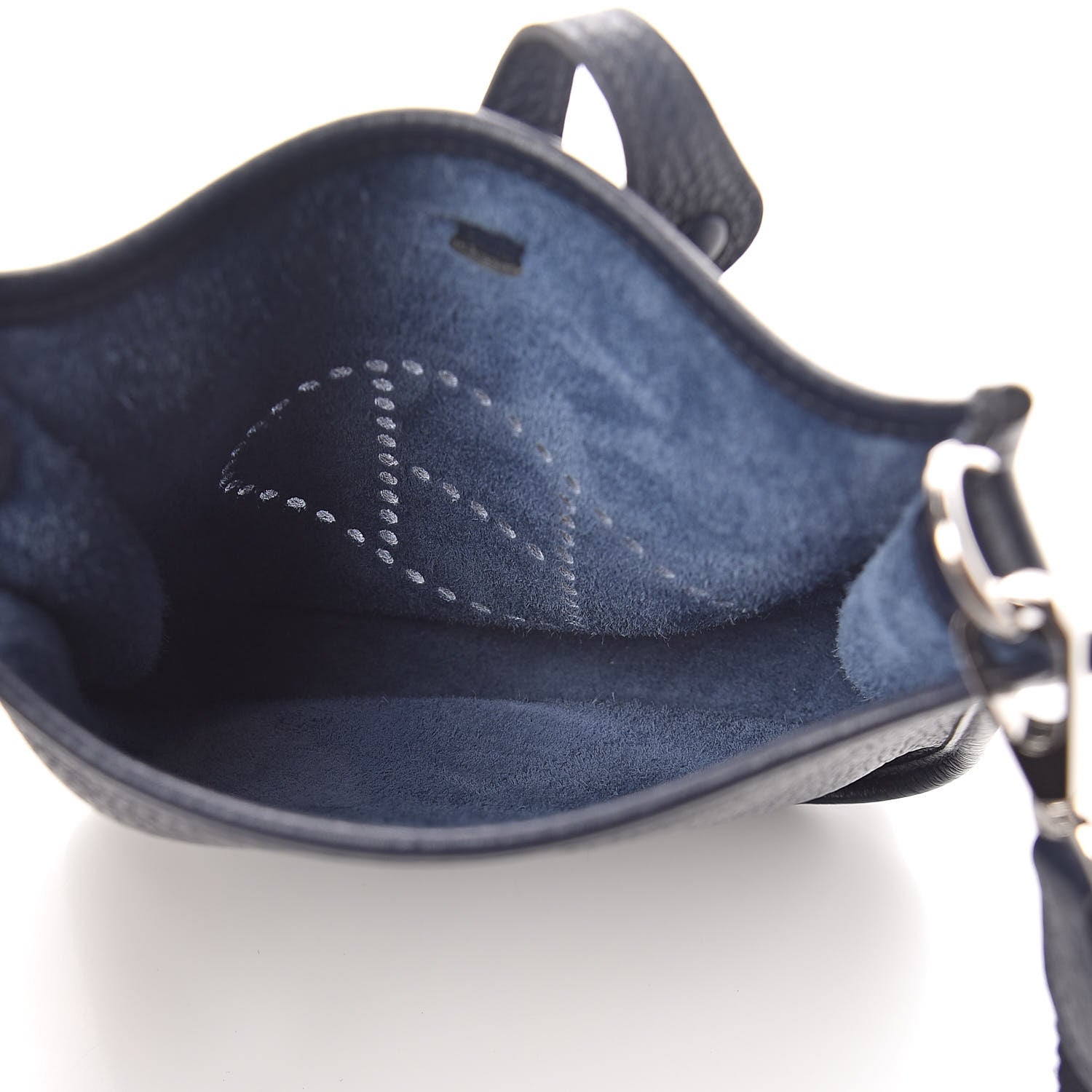 Hermes Taurillon Clemence Amazone Evelyne TPM Bleu Nuit Bleu Indigo 5 of 10