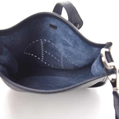 Hermes Taurillon Clemence Amazone Evelyne TPM Bleu Nuit Bleu Indigo 5 of 10