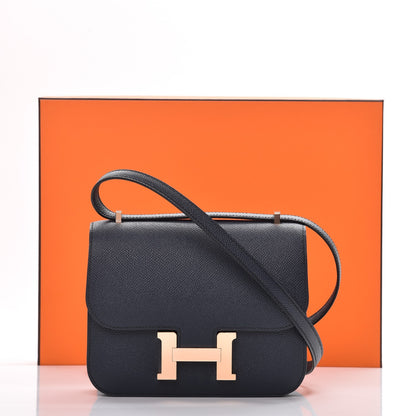 Hermes Epsom Constance 18 Bleu Indigo 17 of 17