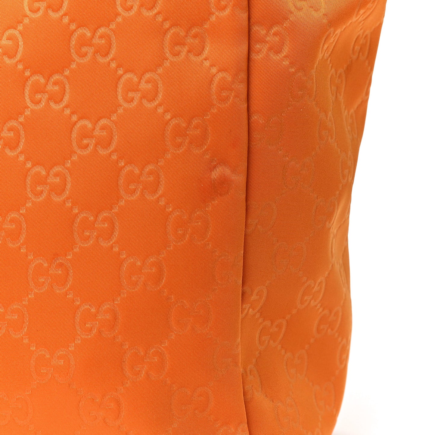 Nylon Monogram Medium Tote Orange