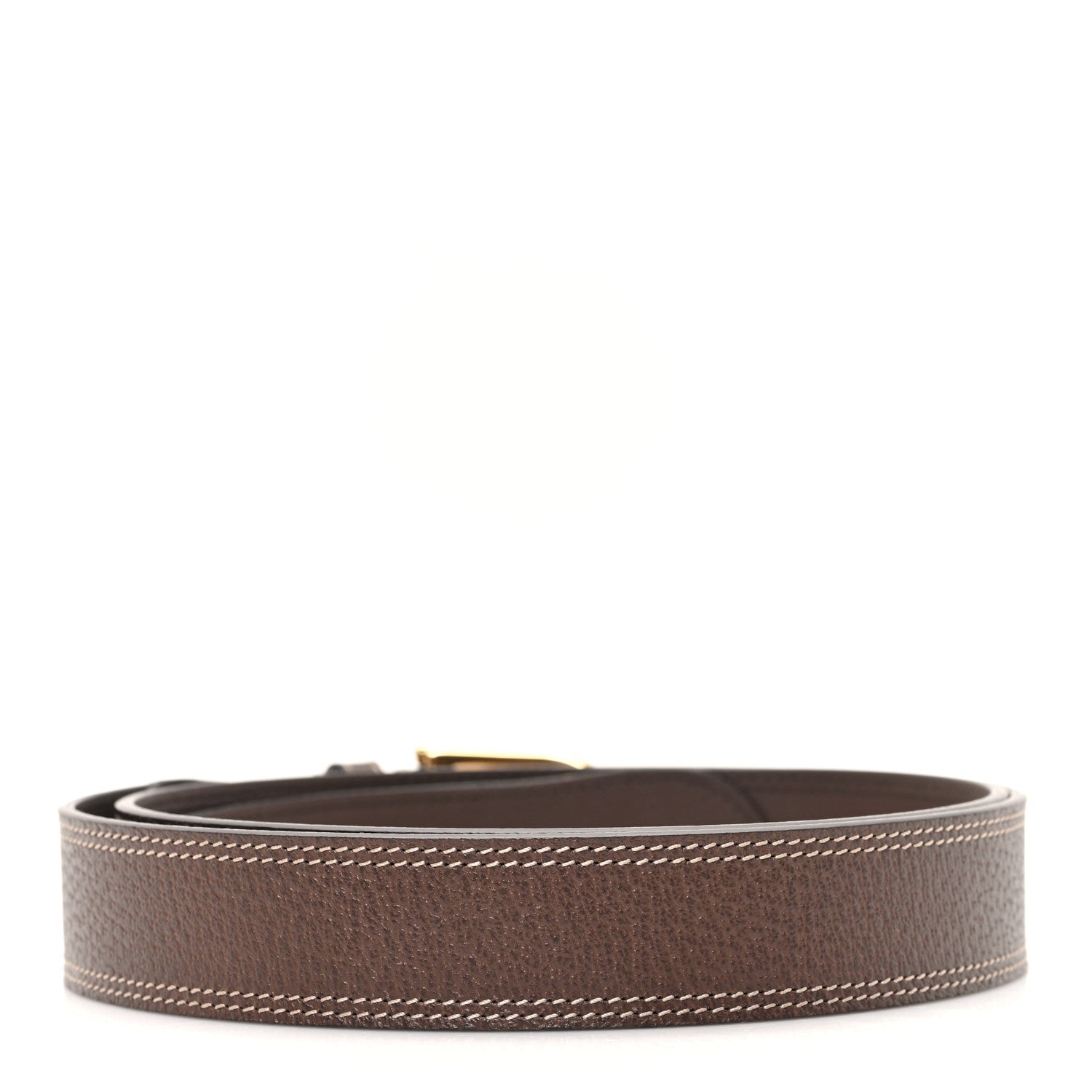 Gucci Textured Dollar Calfskin Belt 110 44 New Acero 2 of 4