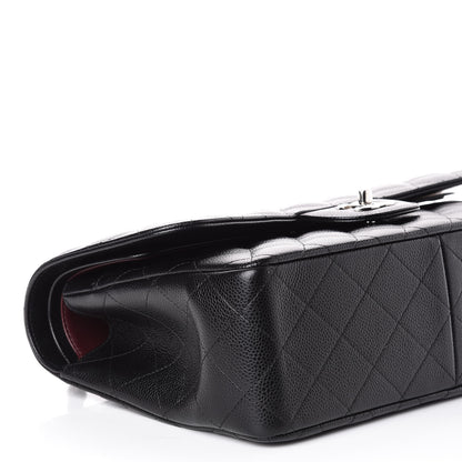 Chanel Caviar Quilted Jumbo Double Flap Black 7 of 9