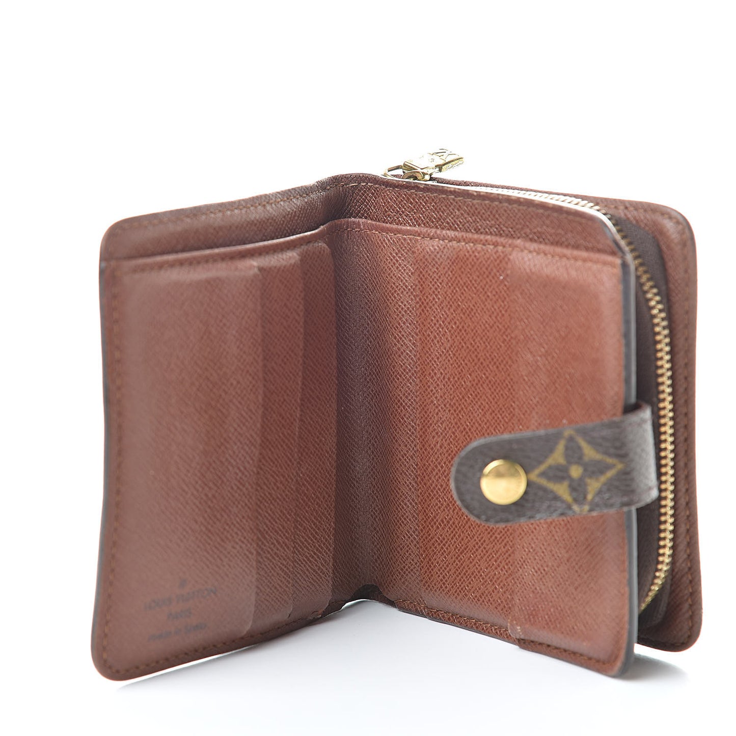 Monogram Compact Zippe Zipped Wallet