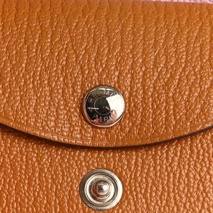 Hermes Chevre Mysore Verso Calvi Duo Card Case Quebracho Mauve Sylvestre 9 of 10